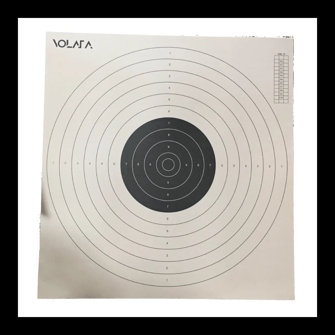 Alvo de precisão para pistola 25/50 m – pacote com 25, foto do produto