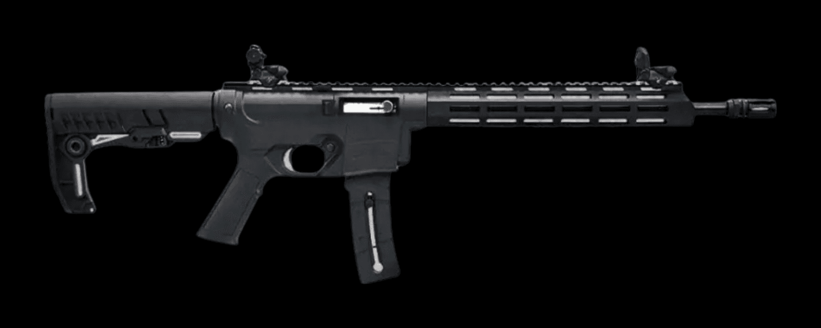 Rifle Rifle CBC Delta calibre .22 LR, vista lateral