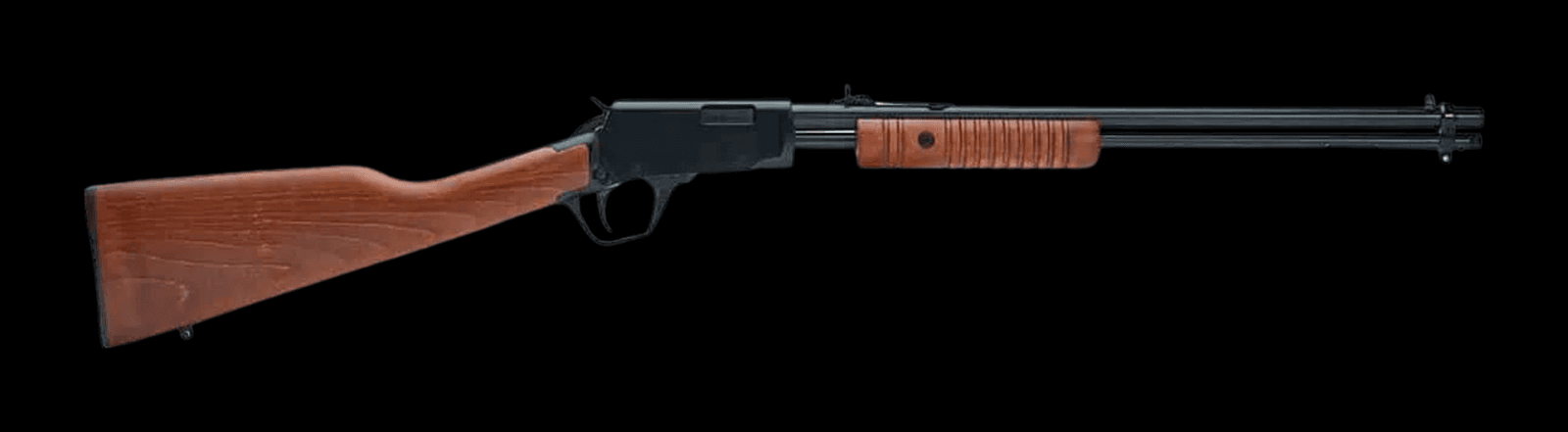 Rifle Rifle CBC Pump Action MAD calibre .22 LR, vista lateral
