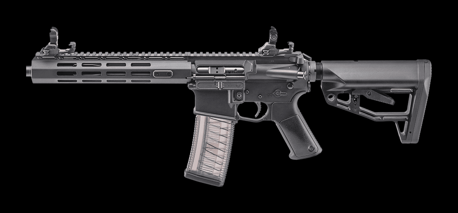 Fuzil Fuzil Fire Eagle calibre 5,56x45mm, vista lateral