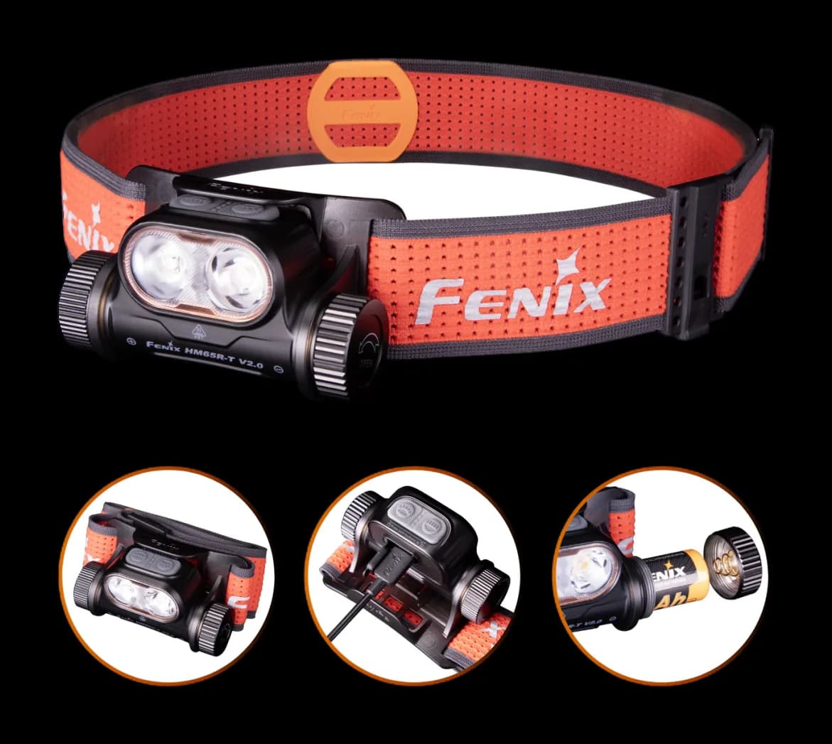 Lanterna de cabeça Fenix HM65R-T V2.0 1600 lúmens, foto do produto