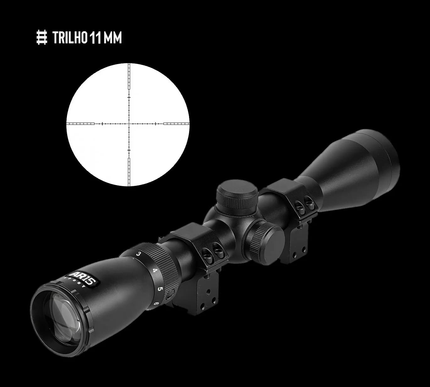 Luneta VictOptics (Vector Optics) PAC 3-9x40 para trilho 11 mm, foto do produto