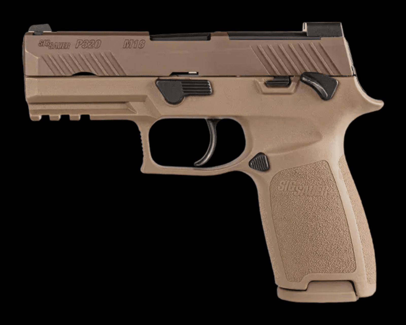 Pistola Sig Sauer M18 calibre 9mm Luger, vista lateral