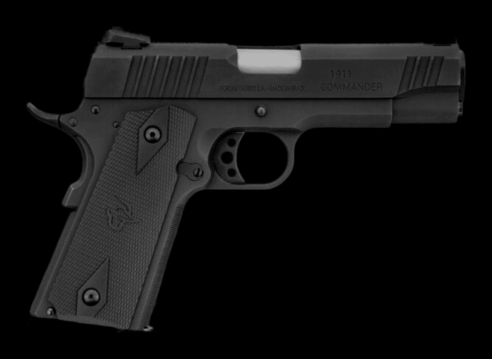 Pistola Taurus 1911 Commander calibre .38 TPC, vista lateral