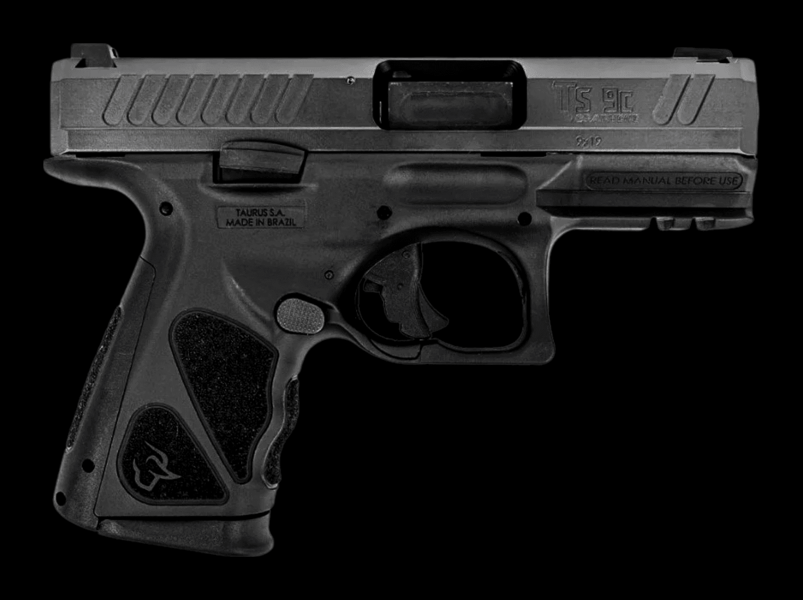 Pistola Taurus TS9C calibre 9mm Luger, vista lateral