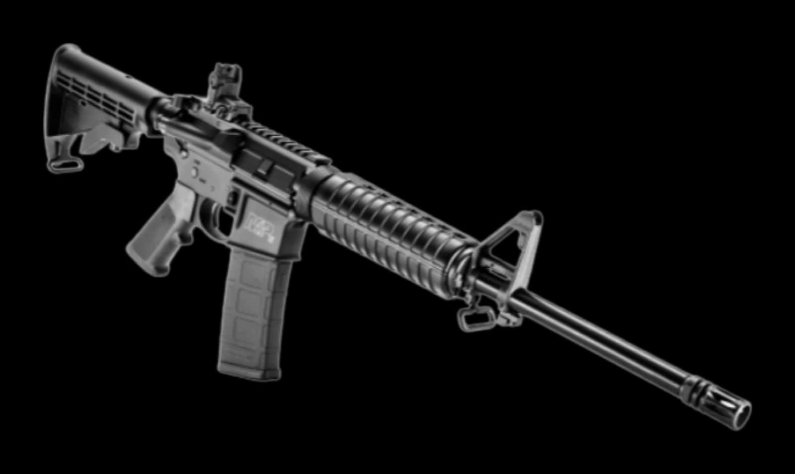 Fuzil Fuzil Smith & Wesson calibre 5,56x45mm, vista lateral