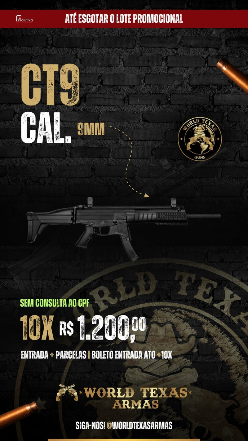 Carabina Taurus CT9 9mm