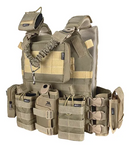 Plate Carrier Modular J.A Rio Militar com 9 Bolsos Inclusos