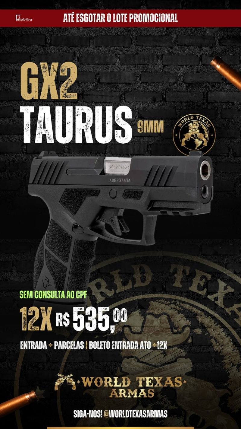 Pistola Taurus GX4 9mm