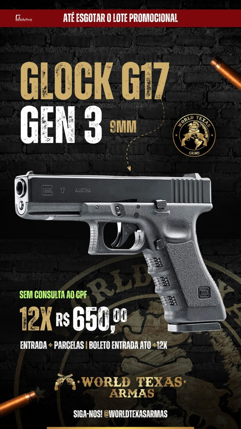 Pistola Glock G17 Gen3 9mm