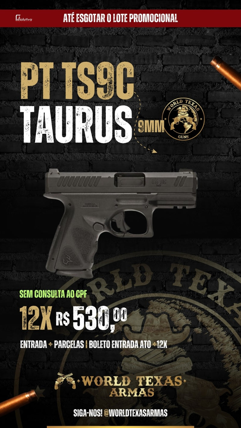 Pistola Taurus TS9C 9mm