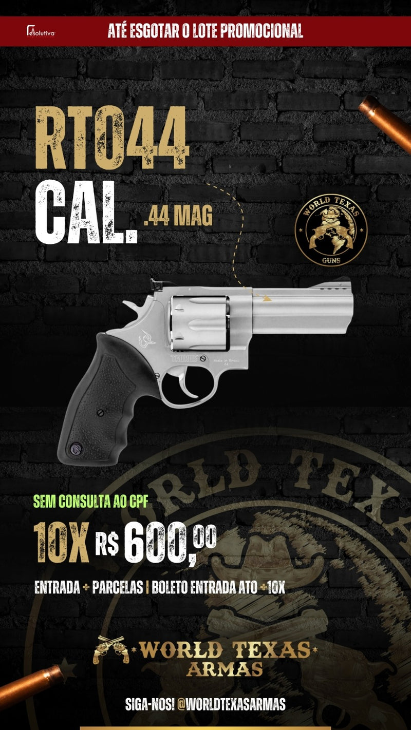 Revólver Taurus RT044 (Model 44) Cal. .44 MAG