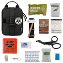 Kit Tático Preto 12 em 1 | IFAK Individual | APH | Ideal para Outdoor e Emergências